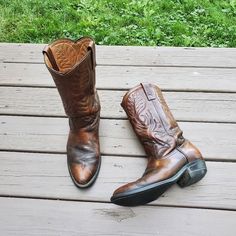 Red Wing Shoes Vintage 90's Brown Leather Pecos Western Cowboy Motorcycle Boots Size Men's 8D Great used vintage condition, see pictures for signs of wear consistent with vintage leather boots, scuffs, patina, etc  Beautiful Brown Full grain leather upper, Freshly polished and conditioned with Dr Martens Wonder Balsam  Style # 9803 Goodyear Welt Almond toe Feather stitching embroidery on the shaft Cuban Western Heel  Heel Height: 1.5" Shaft Height: 11" Circumference: 15" Punk Rock Grunge Streetwear Motorcycle Moto Combat Goth Gothic Gorpcore Work-Utility Wear Construction Farm Farmer Barn Chore Mountain Man Urban Hip Hop Hypebeast Hipster County Western Cowboy Vintage Goodyear Welted Boots With Almond Toe, Vintage Moto Boots With Leather Sole And Plain Toe, Vintage Snip Toe Work Boots With Leather Sole, Vintage Brown Moto Boots With Plain Toe, Vintage Moto Boots With Goodyear Welt And Snip Toe, Vintage Patina Boots With Round Toe, Retro Leather Boots With Snip Toe, Vintage Goodyear Welted Work Boots With Round Toe, Vintage Goodyear Welted Moc Toe Boots