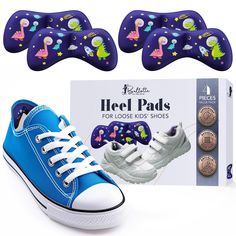 PRICES MAY VARY. 4 Kids Heel Grips [Add Extra Volume 0.5 Size] Soft and Sticky Kid Heels Grip Cushion for Shoes Too Big, Small Heel Protectors for Girls and Boys, Good for Most Types of Shoes SMALL, JUST FOR KIDS SHOES 👧 These heel grips for kids are 20% smaller than all other heel grips on the market. A special form of heel pads is designed to stick and cushion the best to girls shoes size 9-5Y (age 3-10) NO SLIPPING OR SLIDING IN LOOSE SHOES 💃 heel cushions are designed to fit the contour of Heel Blisters, High Heel Inserts, Kids Heels, Prevent Blisters, Heel Protector, Heel Grips, Shoes Too Big, Shoes Heel, Shoe Inserts