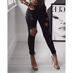 Fashion Nova Shawna Distressed Skinny Jeans Black Denim Women 3 4 Stretch Waist: 13.5” Rise: 8.5” Inseam: 31” Brand: Fashion Nova Department: Women Color: Black Size: 3 4 Size Type: Regular Type: Jeans Style: Skinny Features: Stretch Material: Cotton Spandex Pattern: Solid Closure: Zip Accents: Button Fit: Slim Season: All Season Distressed: Yes Pocket Type: 5-Pocket Design Suspender Buttons/Belt Loops: Belt Loops Country/Region Of Manufacture: United States Condition: New With Tags. Edgy Black Jeans With Holes, Casual Ripped Black Jeans, Black Non-stretch Distressed Jeans, Non-stretch Distressed Black Jeans, Black Ripped Fitted Jeans, Spring Black Ripped Jeans, Chic Ripped Jeans, Edgy Bottoms With Holes For Fall, Black Stretch Ripped Jeans