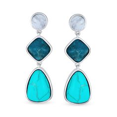 Enhance your style with these vibrant dangle earrings. Featuring elongated teardrops crafted from radiant gemstones and sparkling CZ. Mens Engraved Necklace, Turquoise Earrings Gold, Engraved Bracelet, Engraved Necklace, Rings Necklaces, Affordable Luxury, Turquoise Earrings, Engraved Rings, Bling Jewelry