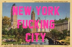 City Postcard, Nyc Girl, London Clubs, Postcard Design, I ❤ Ny, City Aesthetic, New Wall, Vintage Postcards, New Yorker