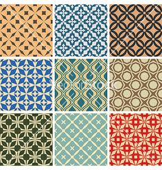 six different patterns in various colors