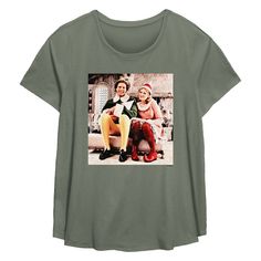 She'll love celebrating the Holiday season with this Plus Size Elf Buddy And Jovie Portrait Flowy Graphic Tee. FEATURES Scoopneck Short sleevesFABRIC & CARE Cotton, polyester Machine wash Imported Size: 5X. Color: Sage. Gender: female. Age Group: adult. Plus Size Elf, Elf Buddy, Fabric Care, Womens Clothing Tops, Gender Female, The Holiday, Elf, Graphic Tee, Age Group