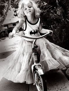 Batman Tutu, Girl On Bike, Batman Things, Friday Funny, Riding A Bike, Detective Comics, Jolie Photo, Super Heroes