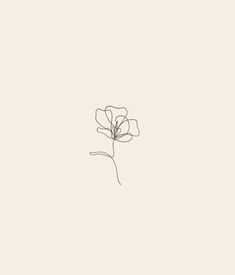 a line drawing of a single flower on a light colored background with the word love written below it