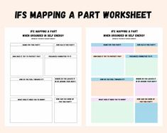 Internal Family Systems Mapping A Part Worksheet / IFS Part Mapping / Mental Health / Counseling Tools / Therapy Printable / Parts Work - Etsy Ifs Parts, Counseling Tools, Parts Work, Internal Family Systems, System Map, Emotions Activities, Healing Salves, Grounding Techniques, Mental Health Counseling