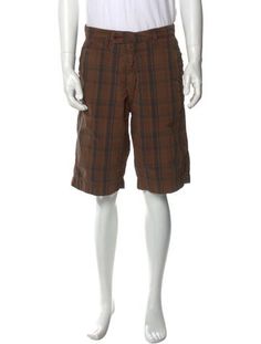 Thaddeus O'Neil Flat Front ShortsBrownPlaid PrintSlit PocketsFit:Shorts by Thaddeus O'Neil typically fit true to size. Casual Brown Short Leg Bottoms, Brown Bermuda Bottoms For Summer, Summer Brown Bermuda Bottoms, Casual Brown Knee-length Shorts, Casual Brown Relaxed Fit Shorts, Neil Nordegraf Scott Pilgrim, Scott Pilgrim Vs The World Neil, Casual Brown Cotton Shorts, Young Neil Scott Pilgrim Takes Off