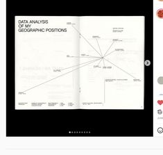 an open book with diagrams on it and the words data analss in white text