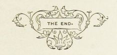 an old fashioned logo with the word the end in it's center surrounded by ornate scrolls