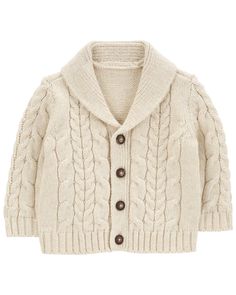 a white cardigan sweater with buttons on the front and collar, in wool blend