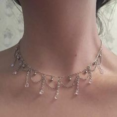 Kalung Choker, Sterling Silver Choker, Handmade Jewelry Tutorials, Dope Jewelry, Silver Choker, Handmade Wire Jewelry, Funky Jewelry, Fantasy Jewelry