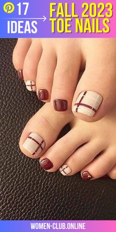 November Toe Nails Designs, Thanksgiving Toe Nail Designs, Fall Nails And Toe Nails, Brown Pedicure Ideas Toenails, Burgundy Pedicure Toenails, Halloween Nails Easy Diy, Fall Toenail Colors 2023, Pedicure Fall 2024, November Toe Nails