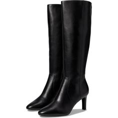 Brand: Lauren Ralph Lauren Size: 9.5 Style: Tall Boots Color: Black Msrp: $275 Condition: New Without Original Box. Designed With A Leg-Lengthening Heeled Silhouette, The Caelynn Ii Boot Is Crafted With Supple Burnished Leather. A Must-Have Style For The Season, It’s Finished With Lauren’s Signature Metal Logo For An Iconic Look. Features: Leather Upper Side-Zip Closure Padded Insole Leather Lining Rubber Outsole Approx. 15'' Shaft Height Approx. 14.25'' Shaft Circumference Approx. 2.75" Heel He High Heel Boots For Work, Classic Leather Knee-high Boots With High Heel, Classic Knee-high Heels For Work, Classic Heeled Boots With Padded Heel, Formal Knee-high Boots With Leather Lining, Elegant Faux Leather Knee-high Boots For Formal Occasions, High Heel Boots With Removable Insole For Work, Leather High Heel Knee-high Boots For Work, Wide Calf Calf Leather Boots