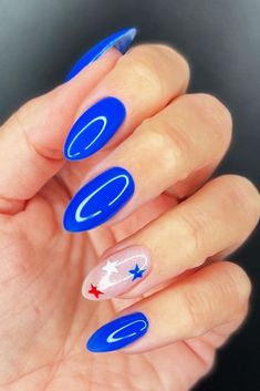 Patriotic Nails Design, Patriotic Nails, Usa Nails, Fourth Of July Nails, 4th Of July Nails, Summery Nails, Her Nails, July Nails