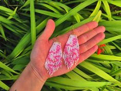 White with pink snake beaded earrings. Earrings made of Miyuki beads. Earrings are perfect as a gift. Length - 8 cm Width - 3 cm Ear clasp- you can choose between options brass ear wire, leverback in gold color or 925 sterling silver clip on. Occasion - any occasion to enjoy your life and decorate every day with bright details. If you have any questions, I will be happy to answer them. White Faceted Beaded Earrings As A Gift, Pink Dangle Beaded Earrings With Large Beads, Pink Small Beads Earrings For Festival, White Faceted Beads Beaded Earrings Gift, Pink Beaded Earrings For Festival, Pink Tiny Beaded Earrings For Festival, Pink Dangle Earrings With Large Beads, Pink Large Beaded Dangle Earrings, Pink Large Bead Dangle Earrings