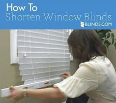 how to shorten blinds Window Blinds Wood, Woodworking Outdoor Furniture, Blind Repair, Window Treatments Ideas, Cheap Curtains, Faux Wood Blinds, Custom Blinds