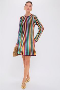 Rainbow Stripe Knit Amal Dress | Tuckernuck