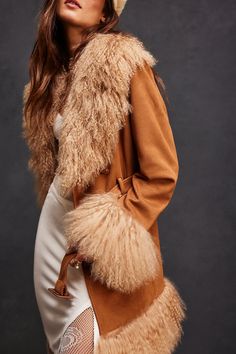 Charlotte Simone Daisy Coat | Free People Fashion Process, Charlotte Simone, Winter Coat Outfits, Hippie Girl, Penny Lane, Coat Outfits, 70s Inspired, Bomber Jackets, Hippie Chic