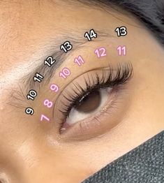 Natural Whispy Lashes Extensions Map, Lashes That Look Natural, Lashes Mapping Natural, Lash Map Round Eyes, Kitten Eye Lash Map, Lashes For Big Round Eyes, Doll Lash Map, Lash Map Natural, Anime Lash Map