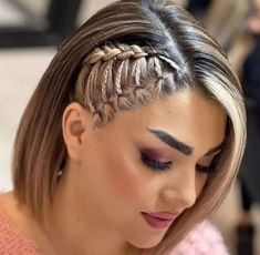 Girl Hair Dos, Beautiful Braided Hair, Cool Braid Hairstyles, Hairdos For Short Hair, Hair Up Styles, Penteado Cabelo Curto, Hairdo For Long Hair, Hair Stylist Life, Easy Hairstyles For Long Hair