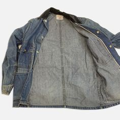 Carter’s denim jacket 1950s Size: no size listed chest-19” shoulder-6” sleeve-23” top to bottom-26” Vintage Pre-washed Denim Blue Outerwear, Vintage Pre-washed Medium Wash Denim Jacket, Vintage Pre-washed Cotton Denim Jacket, Vintage Denim Blue Utility Jacket With Pockets, Vintage Washed Blue Outerwear With Patch Pockets, Vintage Denim Blue Utility Jacket For Fall, Vintage Washed Cotton Utility Jacket, Vintage Medium Wash Cotton Utility Jacket, Pre-washed Denim Outerwear For Workwear