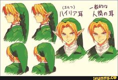 some anime character poses with different expressions on their faces and hair, including the headgear