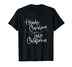 PRICES MAY VARY. Heads Carolina Tails California 90's Country Design Graphic Tee for Women Great Gift for a Girls Road Trip or cute Country music Concert outfit. Lightweight, Classic fit, Double-needle sleeve and bottom hem Country Music Concert Outfit, Girls Roadtrip, 90s Country, Country Music Concerts, Country Music Shirts, Cute N Country, Country Design, Tees For Women, Branded T Shirts