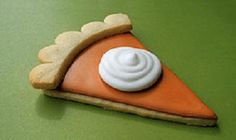 a piece of food that is shaped like a slice of pie