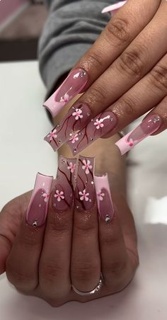 Brown And Pink Nails, Birthday Nail Ideas, Glamorous Birthday, Birthday Nail Designs, Birthday Nail, Nail Board, Purple Acrylic Nails