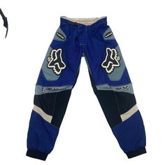 "Blue Fox 360 Racing Pants. Size Tagged 34\" but measure 32x30 Measurements Flat 16\" Tightens to 13\" Inseam 30\" Length 39\" IKU: 22.9.4.23" Racing Pants Outfit, Fitted Blue Bottoms For Streetwear, Fitted Straight Leg Motorcycling Pants, Casual Straight Leg Bottoms For Motorcycling, Fitted Straight Leg Motorcycle Bottoms, Casual Straight Leg Motorcycle Bottoms, Fitted Straight Leg Motorcycle Pants, Fitted Blue Pants With Hip Pockets, Blue Fitted Bottoms For Outdoor Activities