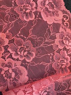 6 inch lingerie stretch lace. Scalloped Stretch Lace For Party, Stretch Lace Fabric, Lace Trims, Lace Lingerie, Stretch Lace, Pink Lace, Lace Fabric, Halloween Shopping, Lace Trim