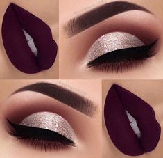 Maquillaje Silver Glitter Eye Makeup, Maquillage Kylie Jenner, Becoming A Makeup Artist, Learn Makeup, Glitter Eye Makeup, Makeup Tutorial Eyeshadow, Eye Makeup Pictures, Pinterest Makeup, Beautiful Eye Makeup