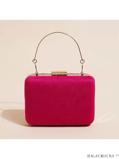 BagForLove - Womens Formal Wedding Party Clutch Purse: Elegant Velvet Evening Bag Product Description Color Hot Pink Magnetic No Strap Type Chain Bag Size Mini Pattern Type Plain Type Square Bag Closure Type Kiss Lock Material Polyester Composition 100% Polyester Size Chart INCH CM Bag Height Bag Length Bag Width Handle Height Strap Length 4.7 inch 6.7 inch 2.4 inch 3.9 inch 47.2 inch Bag Height Bag Length Bag Width Handle Height Strap Length 12 cm 17 cm 6 cm 10 cm 120 cm Details Pictures Similar Products h2 { text-align: center; } /* æ¢è¡ */ li{ white-space: normal; word-break: break-all; word-wrap: break-word; } .red-box { width: 100%; display: flex; flex-direction: row; flex-wrap: wrap; justify-content: center; } .red-box > div { width: 190px; height: 250px; margin: 10px; } .red-box > Valentine's Day Evening Handheld Shoulder Bag, Square Evening Bag With Detachable Handle For Party, Luxury Square Evening Bag With Detachable Handle For Party, Luxury Square Evening Bag With Detachable Handle, Pink Formal Bag For Valentine's Day, Pink Square Box Bag For Party, Pink Portable Shoulder Bag For Party, Pink Rectangular Bag For Party, Elegant Handheld Shoulder Bag For Valentine's Day