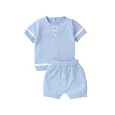 The "Jordan" Shirt Shorts Set is perfect for a warm day, out and about. It's crafted with comfortable, soft cotton and features an elasticated waist for easy changing. Stylishly finished with a white contrast stripe on the sleeve and waist band. A great look for your little one. Item Type: Shirt and Shorts Set Material: Cotton Fit: Fits true to size, take your normal size Age Range: Newborn - 18 Months Plaid Outerwear, Baby Boy Shirts, Jordan Shirts, How To Look Handsome, Baby Shorts, Special Occasion Outfits, T Shirt And Shorts, Boy Shorts, Boys Shirts