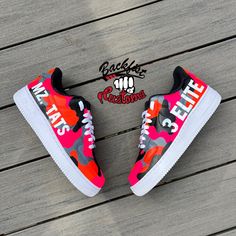 I do customizations on all types of sneakers. This listing is for using the Air Force One low top version. In the event your shoe can't be sourced you will be contacted and may be refunded if need be. The photos chosen are models that I have already made, to give you an overview of my work. I make basic customizations, such as plain colors, or more elaborate designs. I specialize in color fading while guiding your decisions for the most effective lasting outcome.  To choose the design you want m Customizable Lace-up Sneakers, Custom Low-top Sneakers With Abzorb Midsole, Custom Low-top Sneakers With Rubber Sole, Custom Low-top Sneakers With White Sole, Customizable Low-top Sneakers, Custom Sneakers For Streetwear, Sporty Customizable Sneakers For Sports, Customizable High-top Sports Sneakers, Custom Lace-up Sneakers