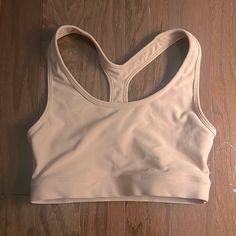 Old Navy Sports Bra Size Small (Fits More Like Xs) Light Pink Never Worn Supportive Pink Activewear With Built-in Padding, Pink Activewear With Built-in Padding For Light Sports, Pink Bra-friendly Activewear For Training, Beige Sports Bra Fit For Sports, Beige Stretch Sports Bra, Pink Racerback Activewear With Built-in Padding, Fitted Pink Sports Bra With Built-in Padding, Pink Bra-friendly Activewear For Light Exercise, Beige Sports Bra With Built-in Bra