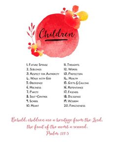 the bible's names and their meanings are shown in this watercolor style illustration