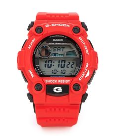 G Shock Red, Creative Gifts For Him, Red Watches, Casio Vintage, Red Watch, Time After Time