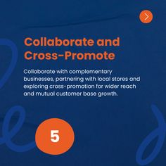 the cover of collaborate and cross - promote book, with an orange circle on it