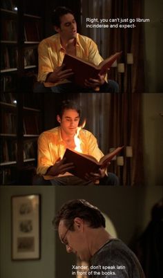 two different pictures of the same person reading