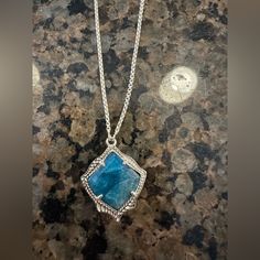 I Would Love To Accept Your Offer! Blue Bohemian Necklace With Silver Chain, Bohemian Blue Necklace With Silver Chain, Bohemian Blue Jewelry With Silver Chain, Blue Pendant Necklace With Silver Chain, Blue Pendant Jewelry With Silver Chain, Kendra Scott Necklace Elisa, Jewelry Kendra Scott, Multi Necklace, Spike Necklace