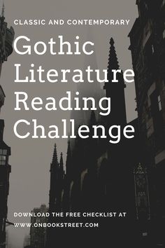 an image of gothic literature reading challenge