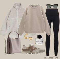 Errands Outfit Winter, Streetstyle Winter, Errands Outfit, Activewear Fashion, Neutral Fashion, Comfy Fashion, Cute Everyday Outfits