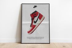 DESCRIPTION Vintage Nike Basketball poster  Quality poster printed professionally.   Retro Nike  Air Jordan  1 poster Nike Air Jordan Chicago Bulls sneakers SHIPPING All posters are  carefully shipped in tubes in 1-2 business days Please don't hesitate to ask if you have any questions or inquiries. *Frame not included Air Jordan Poster, Poster Nike, Jordan 1 Mocha, Red Castle, Jordan Poster, Nike Poster, Sneaker Posters, Nike Retro, Basket Vintage