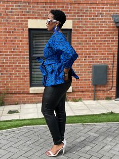 Charlie Ankara Peplum Top, African Print Top, Peplum Top, Ankara Top, Blouse - Etsy