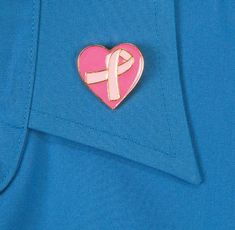 Breast Cancer Awareness Heart Shaped Metal Lapel Pins feature Ribbon of Hope within a Pink Heart. They're lovely gifts for friends and coworkers that help bring attention to an important health issue. 1" Metal Pin Strong Backing clasp. Friendship Encouragement, Ribbon Heart, Puzzle Crafts, Paper Ribbon, Pin Jewelry, Metal Pins, Personalized Stationery, Pink Ribbon, Lapel Pin