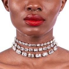 Material: Rhinestone Brand Name: LuxstyWear Party Mode, Collar Choker, Rhinestone Choker Necklace, Stil Elegant, Multi Layer Necklace, Rhinestone Choker, Summer Necklace, Choker Collar, Jewelry Choker