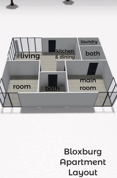 the floor plan for a two bedroom apartment