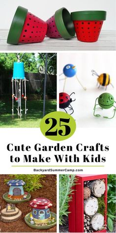 25 cute garden crafts to make with kids