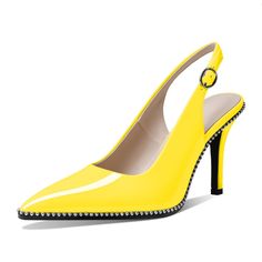 PRICES MAY VARY. 🐹👗【Key Features】They are comfortable High Heel Slingback Pumps, Nicely Designed with beautiful Silver Beads, Classic sexy Pointed Toe Slip On. High heels Slingbacks are the most common Pumps that every women wears, and these slingbacks are fashion, classic and comfortable,they are sewed inside, and the stitches are wrap inside, so the edge are soft and comfortable. 🐹👗【9 CM/3.5 Inches Stilettos】Comfy High heel, if you are thinking of a pair of High heels pumps, these stilettos heels Slingbacks are exactly waht you are looking for. These stilettos pumps give you confidence walking around, attending any casual parties 🐹👗【Fashion Sliver Beads】Fassionable, classic and sexy silver beads make these high Heel pumps a unique pumps that will get lots of compliments walking aro Stilettos Heels, Comfortable High Heels, Stiletto Pumps, Heels Pumps, Slingback Pump, Heel Pumps, High Heel Pumps, How To Make Beads, Pump Shoes